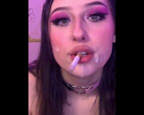 Smoking With Cum On Face Snowy Bubbles