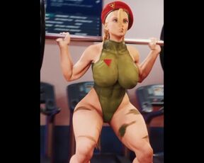 cammy doing very sexy exercise