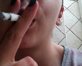 TEEN SMOKING CIGARETTE WITH YOU