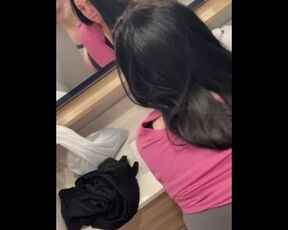 Amateur Cheating Big Booty PAWG Slut Fucks Husband in Bathroom on Vacation Twerking Big Ass