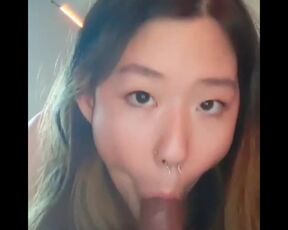 Asians giving Blowjob and getting Facials