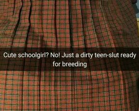 Cute schoolgirl is a real cumdump for breeding!