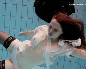 Salaka Ribkina naked in the Pool