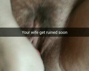 Your wife pussy get ruined with a huge white cock! - RP