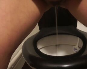 Pissing Fetishists Big Pee in my Neighbor's Toilet