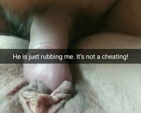 He is just rubbing my pussy! Its totally not cheating,hubby!