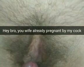 Lover impregnating my wife and mocking cuck hubby thru snap