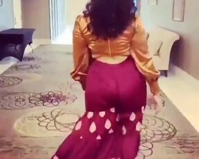 Big Ass Indian Wife Tease Walk