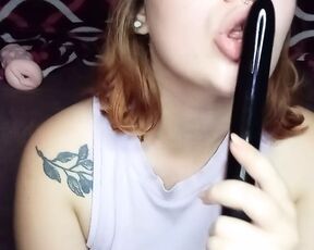 sucking big black vibrator