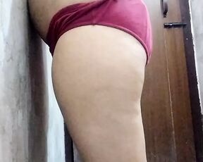 Desi indian bhabhi take shower at home homemade