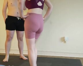 Mixed Wrestling Ballbusting part 1