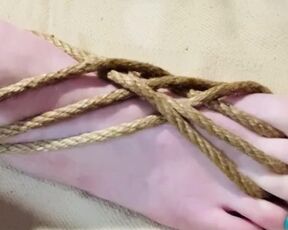 Learning to bind my own feet. ????????????