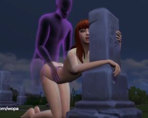 She goes to the cemetery for one last fuck with her boyfriend