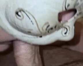 Fat masked granny amateur sucks a cock.