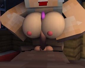 My Minecraft Girlfriend plays with my Dick while Im resting