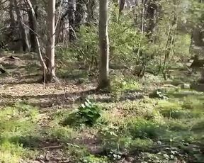 Lucky stranger getting a wank from me in the woods before I take him home for hard fuck