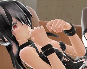 Haku Succubus sofa missionary - Black Hair Color Edit Smixix