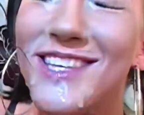 Facial blasted into her face