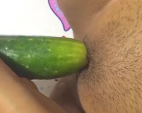 Put your cucumber in me, put it all inside me please.