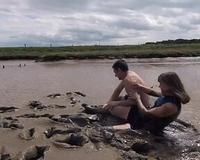 Mud Wrestling--Who Wins, Women or Man!