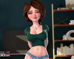 My Step Auntie - 3D Futanari Animation by Heracles3DX