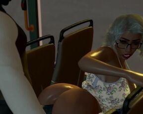 After a long day of shopping with her church pastor, Ms. Jiggles takes a ride home in a crowded bus